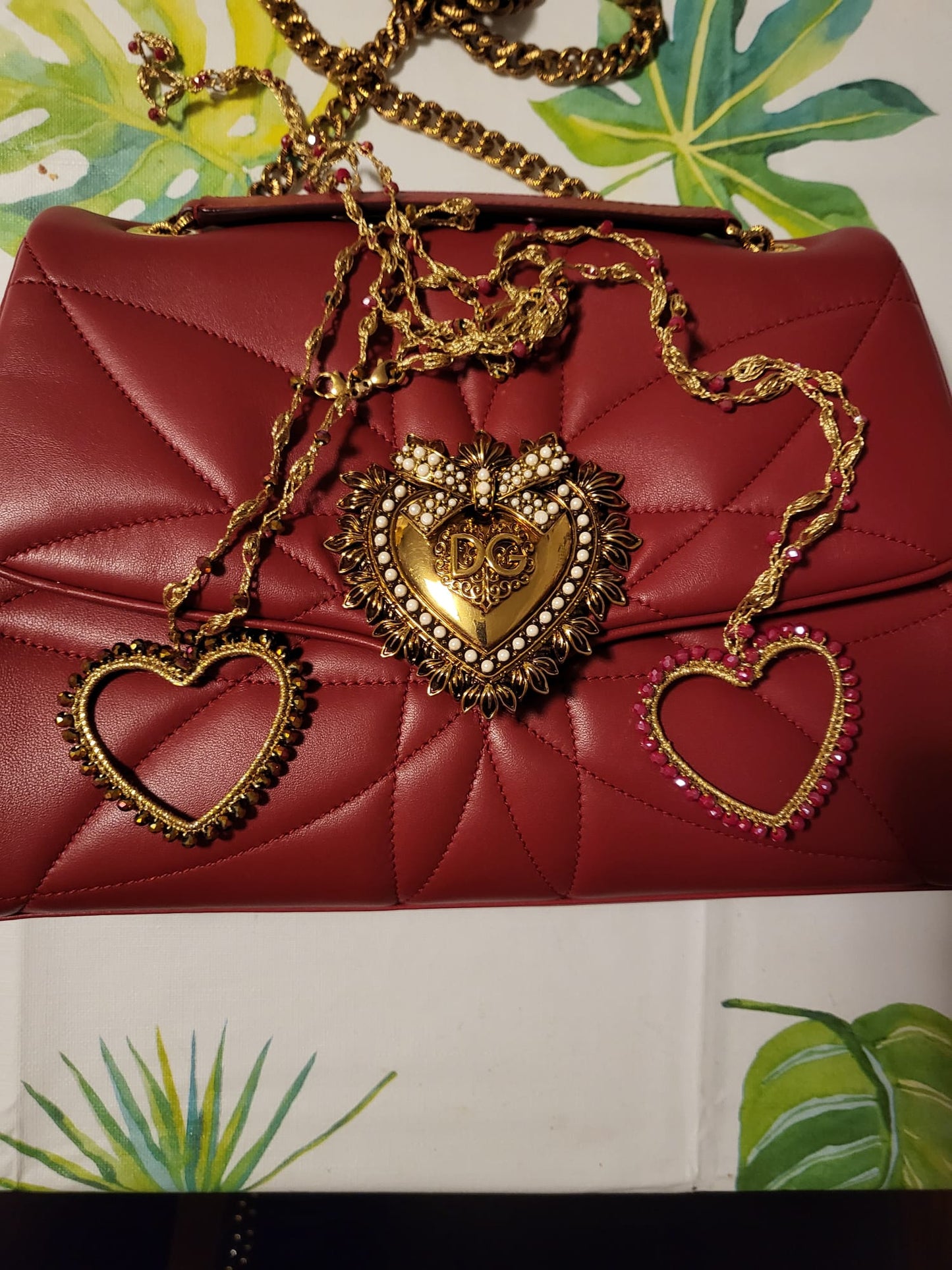 Heart & Square Necklace