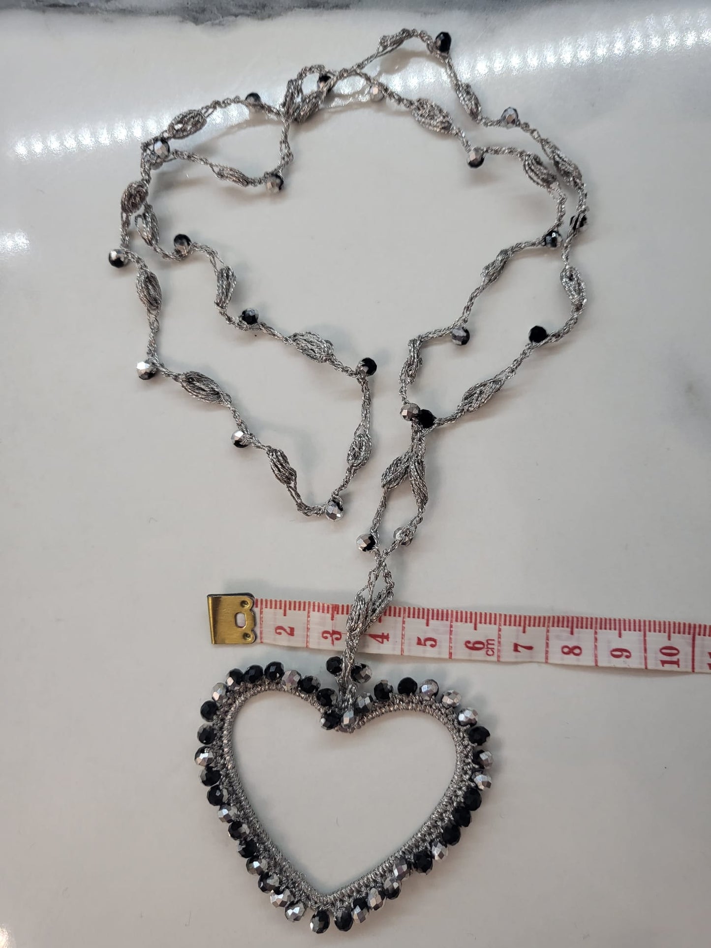 Heart & Square Necklace