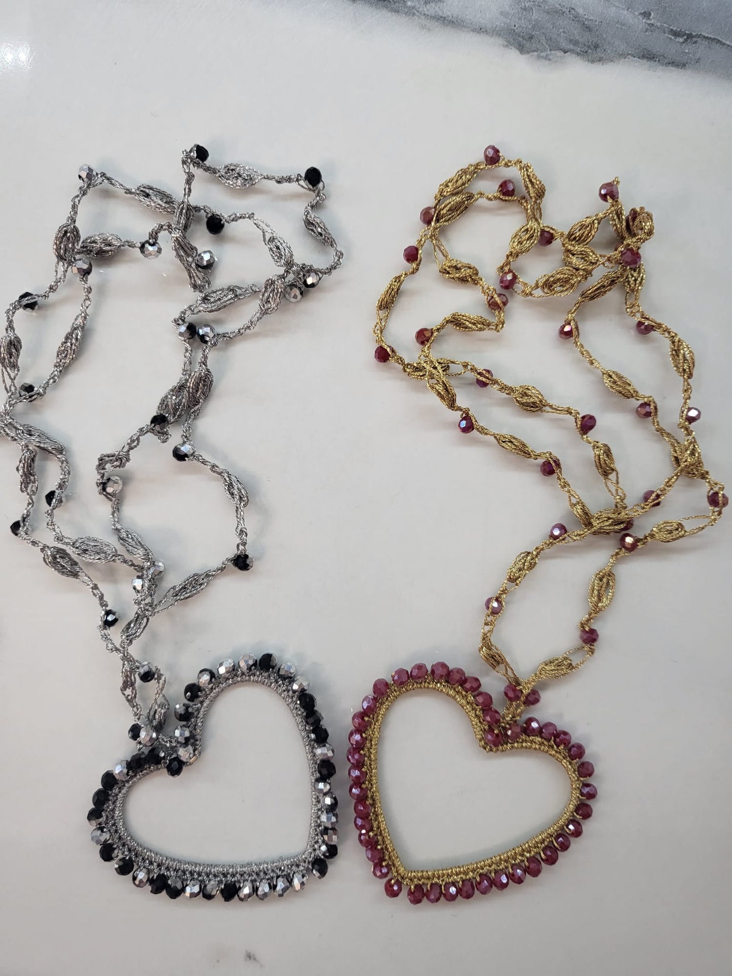 Heart & Square Necklace